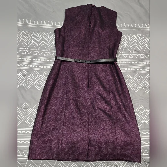 Milly Wool Blended Belted Mini Dress Size 0 - Picture 6 of 8